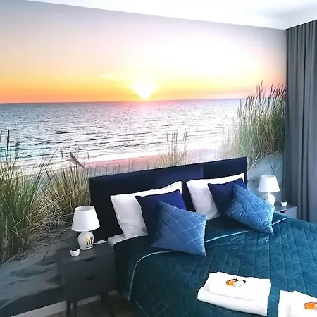 Piekny Bella Baltic Tuz Przy Plazy Widok Morze 아파트