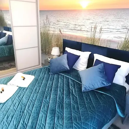 아파트 Piekny Bella Baltic Tuz Przy Plazy Widok Morze 레왈